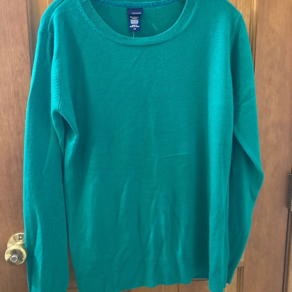 Sweater green pullover nwt large